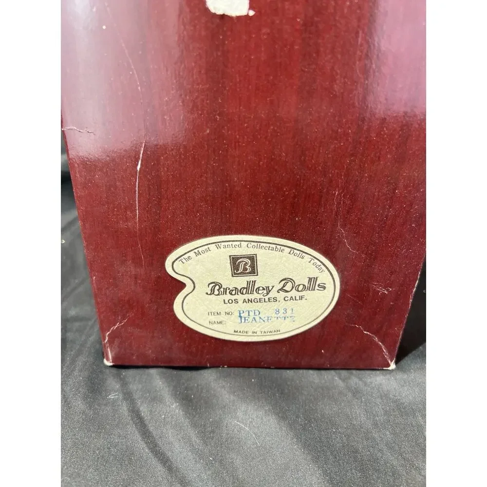 15.5” Bradley Dolls Porcelain Sweatheart Jeanne Vintage Rare W Original Box New